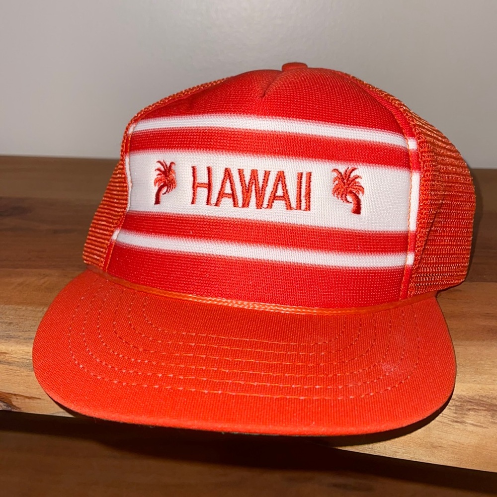 RARE Vintage 1970s Hawaii Trucker Hat